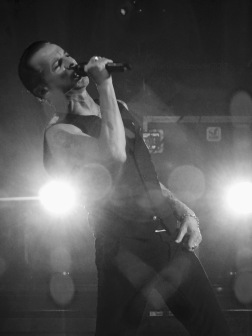 Dave Gahan B&W Leaning Depeche Mode Global Spirit Tour Rogers Place Edmonton Oct 27 2017