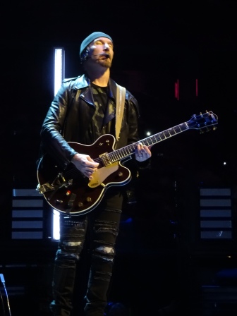 Edge eyes closed U2 eiTour Las Vegas May 11 2018