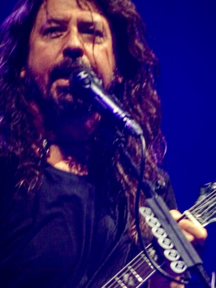 Dave Grohl Foo Fighters Concrete and Gold Tour Blue Close Up Rogers Place Edmonton Oct 22 2018